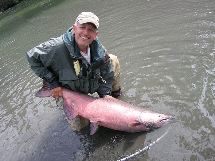 65 Pound King Salmon caught on a fly Dan Fallon Fly Fishing