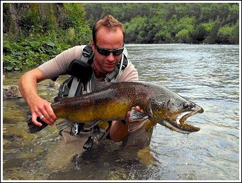 Fly Fishing Guides Flies Fishermen Gear Roc Lustrik Marble Trout Soca River 2-2011